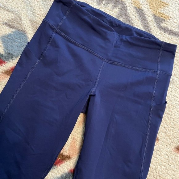 $88 LULULEMON Pace Rival Crop in Hero Blue Size 4 Leggings - Picture 3 of 7